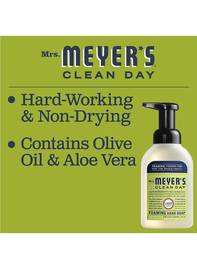 Mrs. Meyer's Clean Day Foaming Hand Soap, Lemon Verbena Scent, 10 Fl oz (Pack of 2)