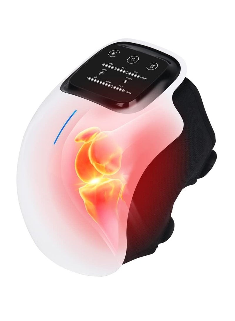 Knee Massager, Infrared Heated Vibration Physiotherapy Arthritis Massager, Kneading and Joint Warmer Rechargeable LED Display