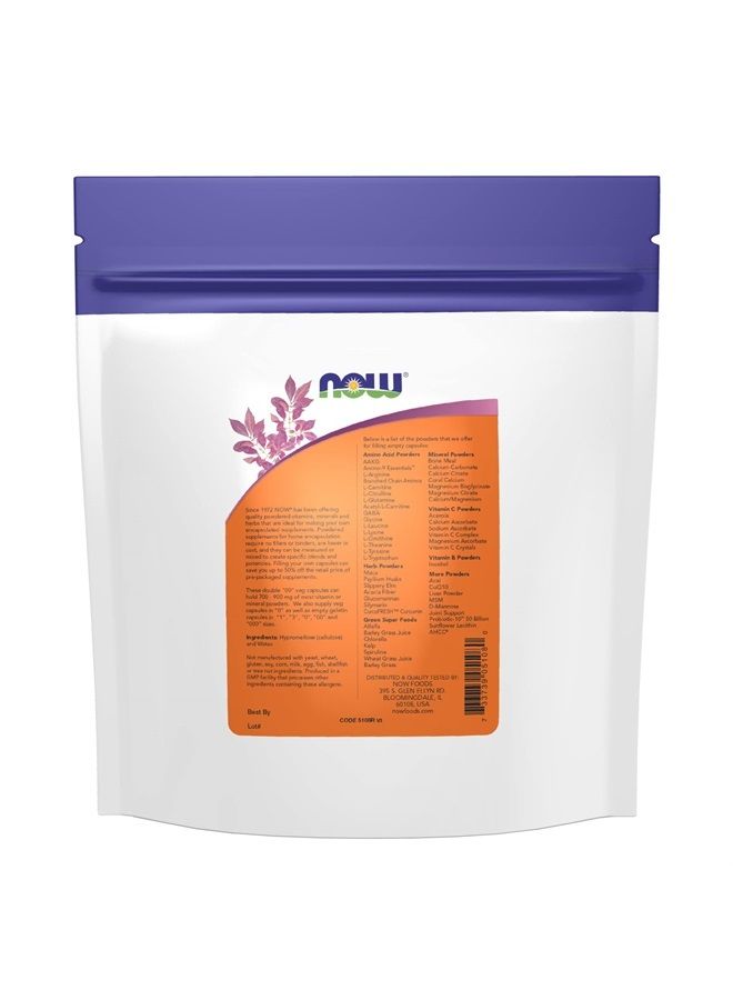 Supplements, Empty Vegetarian Capsules, Double 