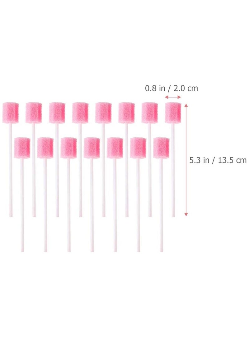 100PCS Disposable Mouth Swabs Sponge - Unflavored & Sterile Oral Swabs Dental Swabsticks for Mouth Cleaning