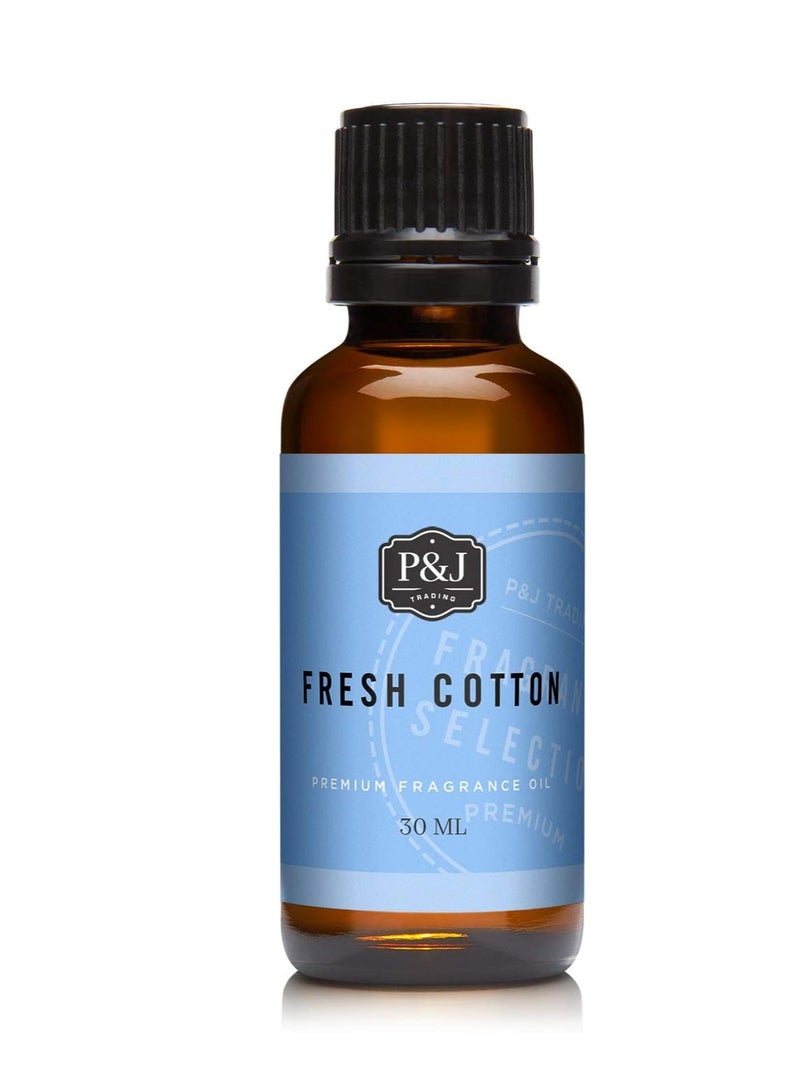 P&J Trading Fresh Cotton Scented Oil 30ml Fragrance Oil for Candle Making Soap Making Diffuser Oil