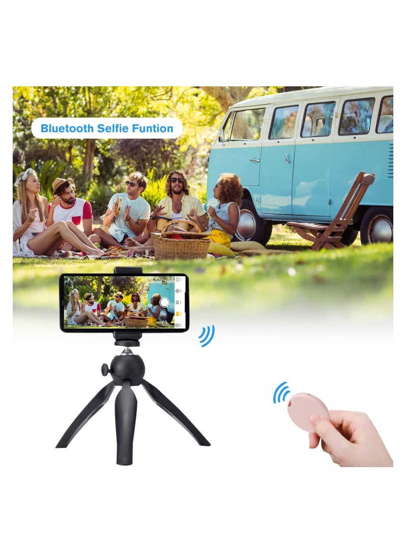 2 Pack Bluetooth Key Finder Locator, Mini Anti Lost Item Finder Tag Key Tracker Alarm For Pet, Key, Wallet, Luggage, Compatible With Ios And Android, Incl Silicone Protective Cases (White and Pink)