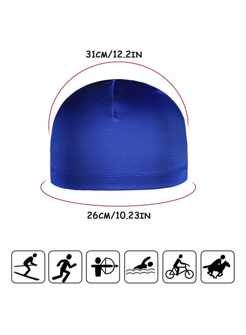 Pieces Skull Caps Helmet Liner Sweat Wicking Cap Running Hats Cycling Skull Caps for Men Women