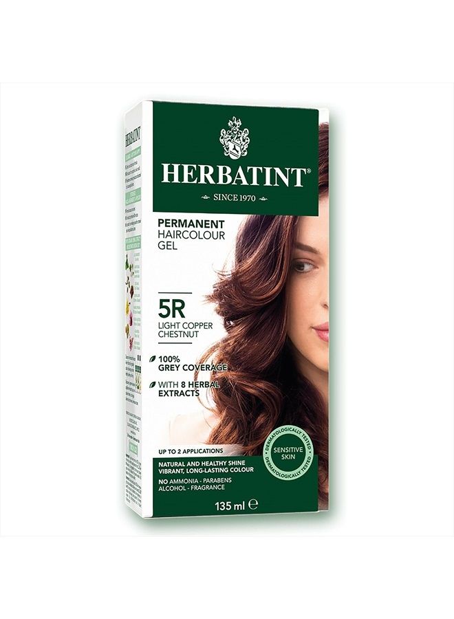 HERBATINT 5R Light Copper Chestnut Permanent Hair Colour, 4 OZ