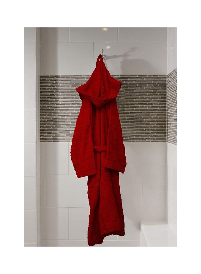 Bliss Casa - Unisex Bathrobe - 100% Cotton Super Soft Highly Absorbent Bathrobes For Women & Men- Perfect for Everyday Use Unisex Burgundy Adult Size