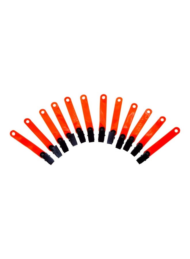 Allen Reflective Trail Markers With Clips (Pack Of 12) Orange One Size (473)