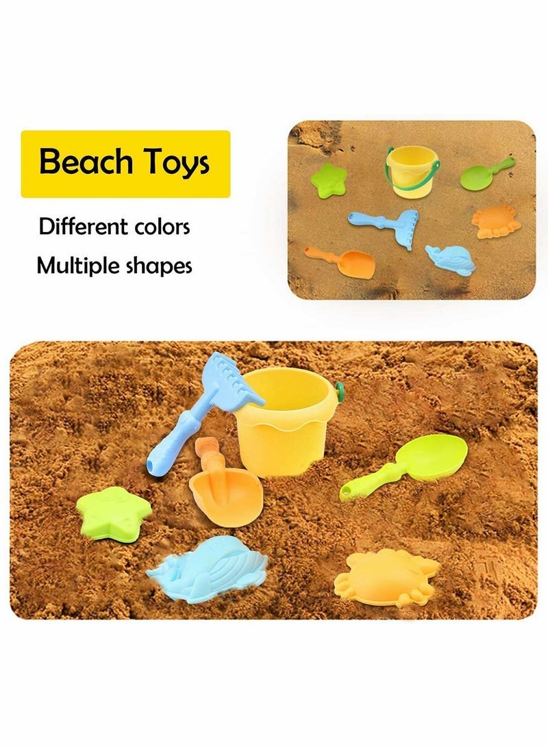 Beach Toys for Toddlers Soft Material Truck Molds with Mesh Bag Sand and Water Play Assorted Colour Colorful Kids Castle