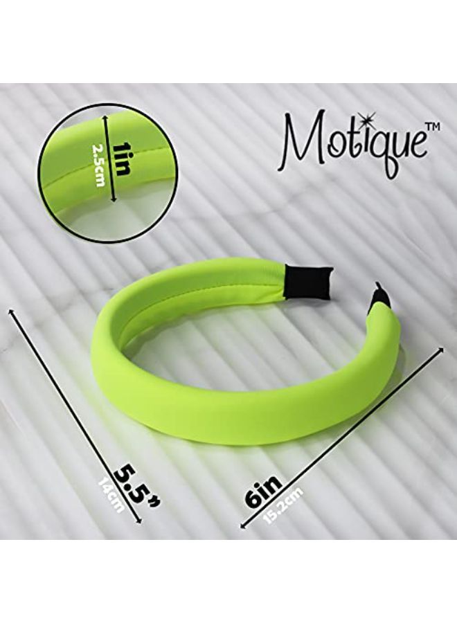 Padded Headband For Women For Women (Neon Yellow)