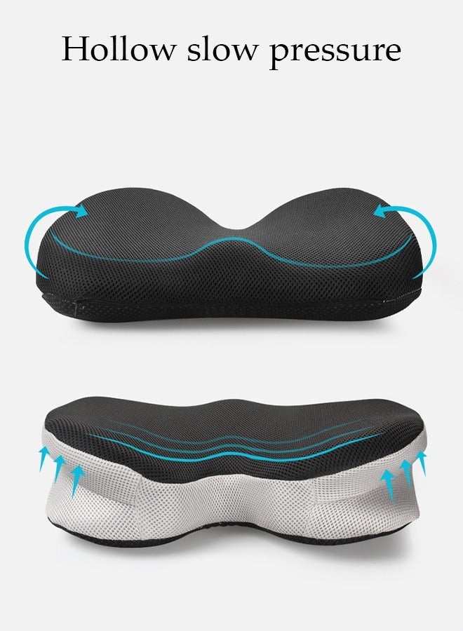 Memory Foam Seat Cushion for Long Sitting,Chair Cushion for Sciatica and Lower Back Pain Relief, Comfortable Coccyx Cushion for Home Office Chair Pad, Car Seat, Wheelchair