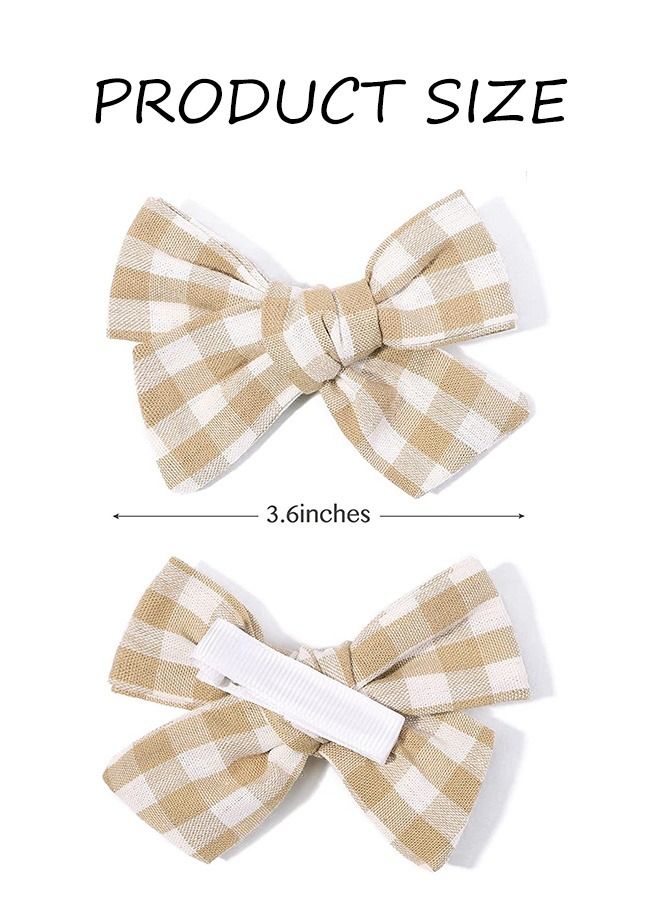 10 Colors Baby Cute Girls Bows Design Hair Clips, Fully Lined Fashion Hair Barrettes Accessories, Barrettes Handmade Accessories Alligator Clip for Babies Infant Toddlers Little Kids Teens