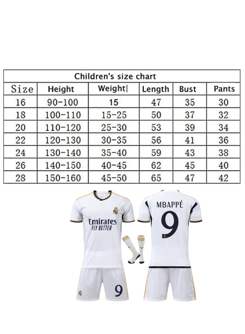 Football Jerseys For Kids Youth Soccer Shirt Training uniform Suit