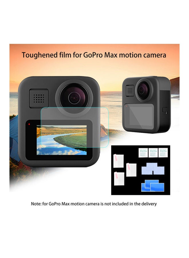 2-Pack Screen Protector Tempered Glass Kit for GoPro Max Action Camerea Multicolour