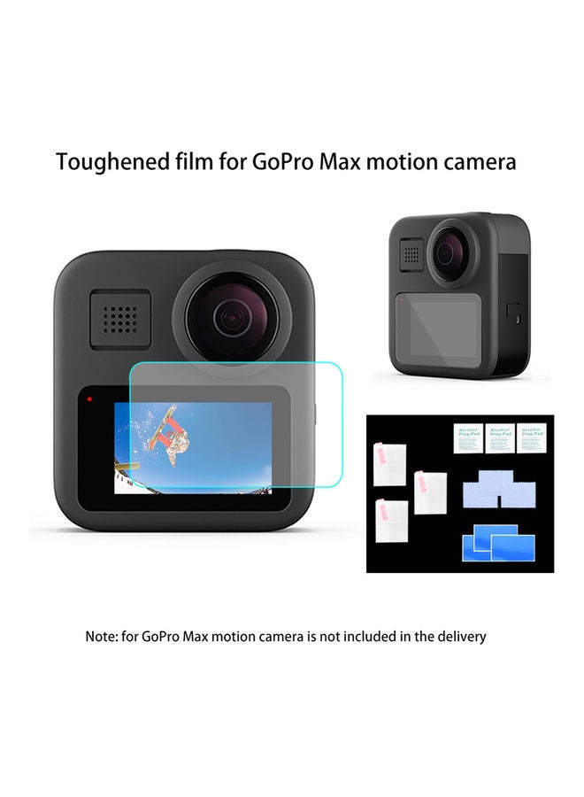 2-Pack Screen Protector Tempered Glass Kit for GoPro Max Action Camerea Multicolour