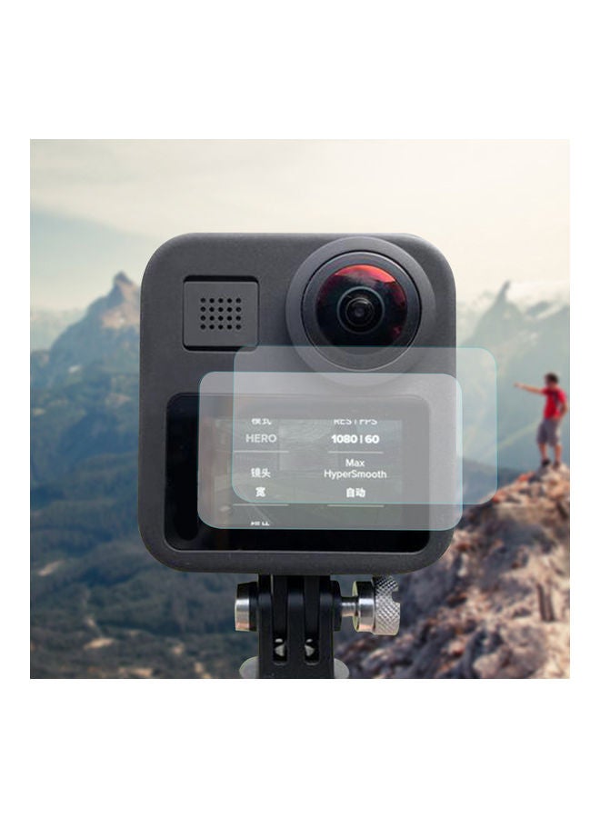 2-Pack Screen Protector Tempered Glass Kit for GoPro Max Action Camerea Multicolour