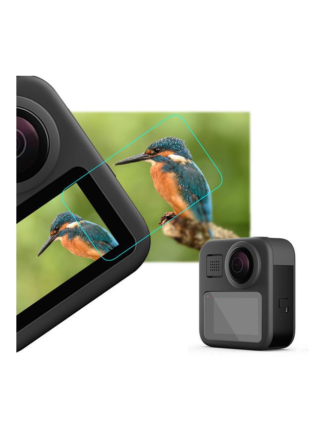 2-Pack Screen Protector Tempered Glass Kit for GoPro Max Action Camerea Multicolour