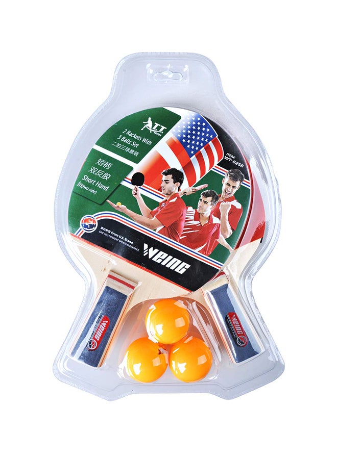 5-Piece Table Tennis Racket With Ball