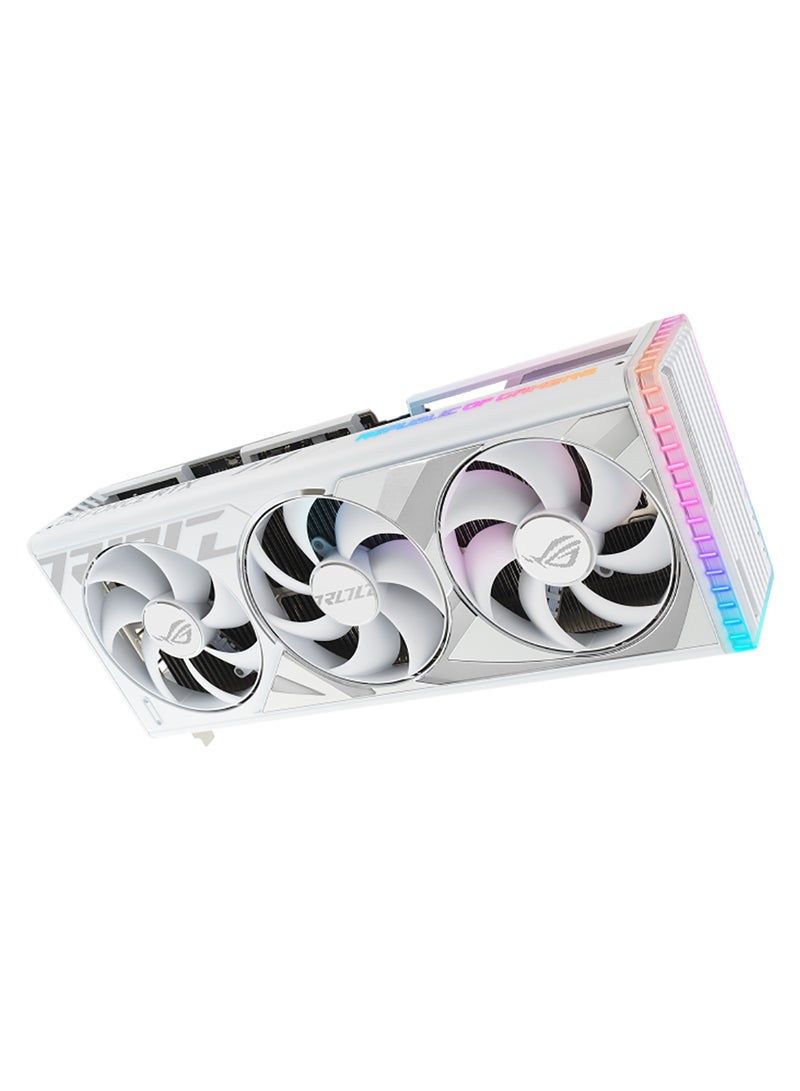 ROG Strix GeForce RTX 4080 SUPER OC Edition Graphics Card, 16GB GDDR6X 256-Bit Memory, 2640 MHz Boost Clock, 23 Gbps Memory Speed, 10240 CUDA Cores, PCI Express 4.0, 90YV0KB2-M0NA00 White