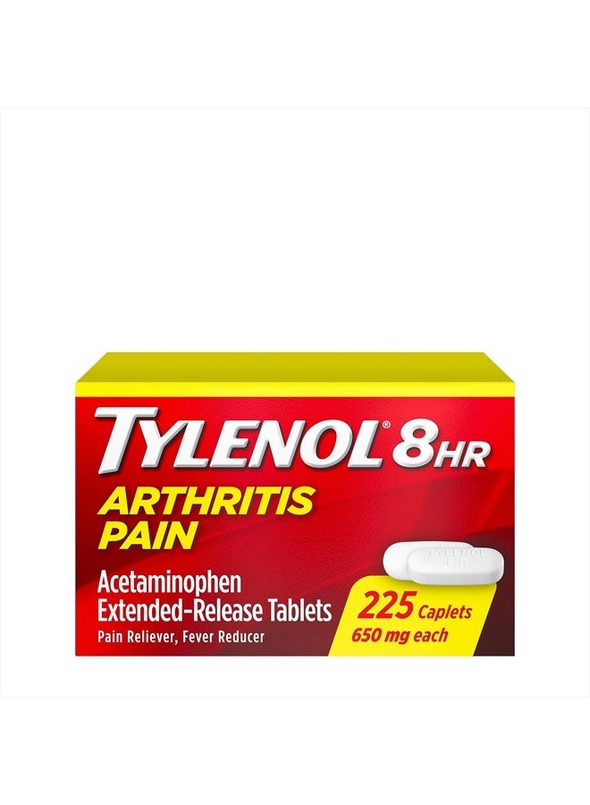 8 Hour Arthritis Pain Relief Extended-Release Tablets, 650 mg Acetaminophen, Joint Pain Reliever & Fever Reducer Medicine, Oral Pain Reliever for Arthritis & Joint Pain, 225 Count