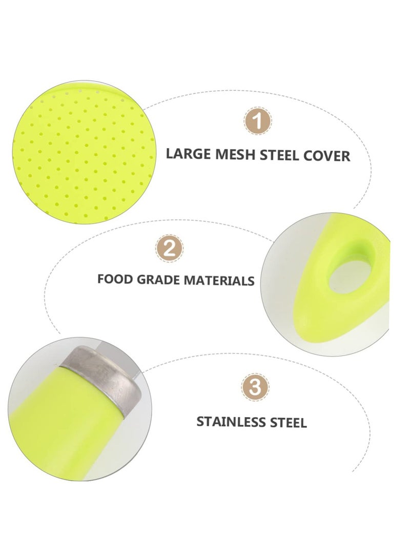 Stainless Griddle Silicone Pot Lids Skillet Pan Splatter Screen for Cooking Stove Grease Guard Grease Screen Cooking Anti Spill Lid Cover Anti Oil Pot Lid Pot Safeguard Frying Pan(Green)