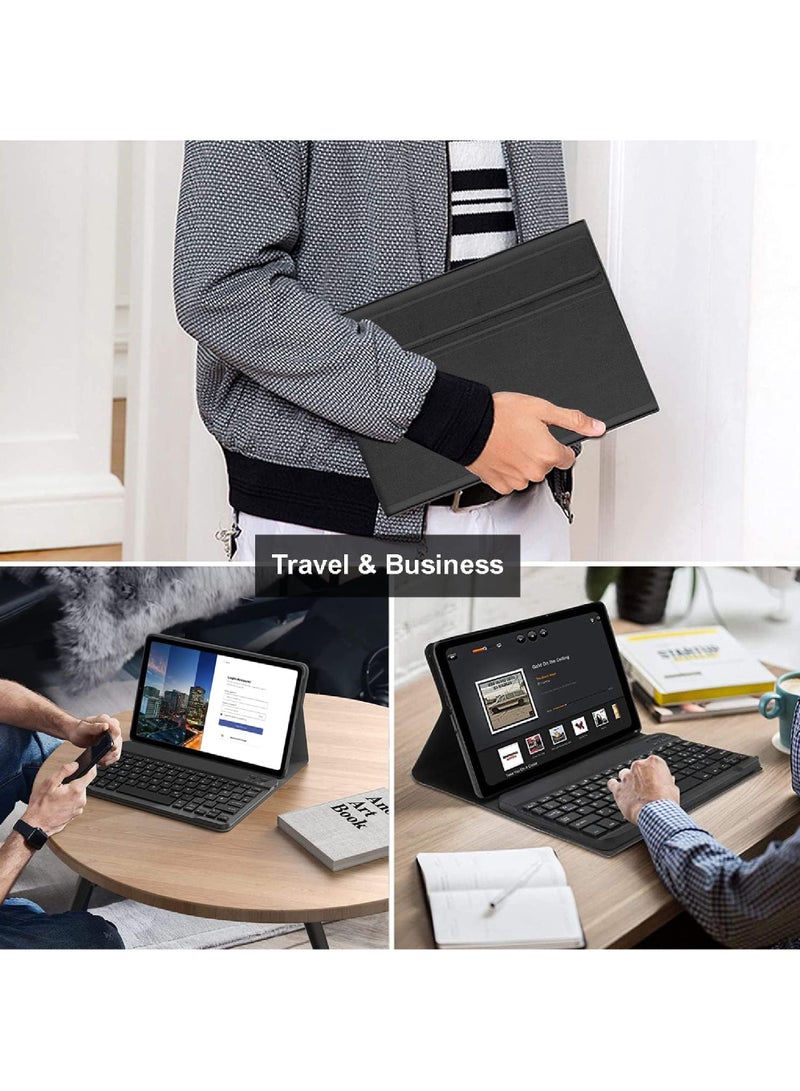 Keyboard Case for Xiaomi Pad 6 / Pad 6 Pro 11 Inch 2023 Tablet Slim PU Stand Cover with Magnetically Detachable Wireless Bluetooth Keyboard (Xiaomi Pad 6/6 Pro 11)