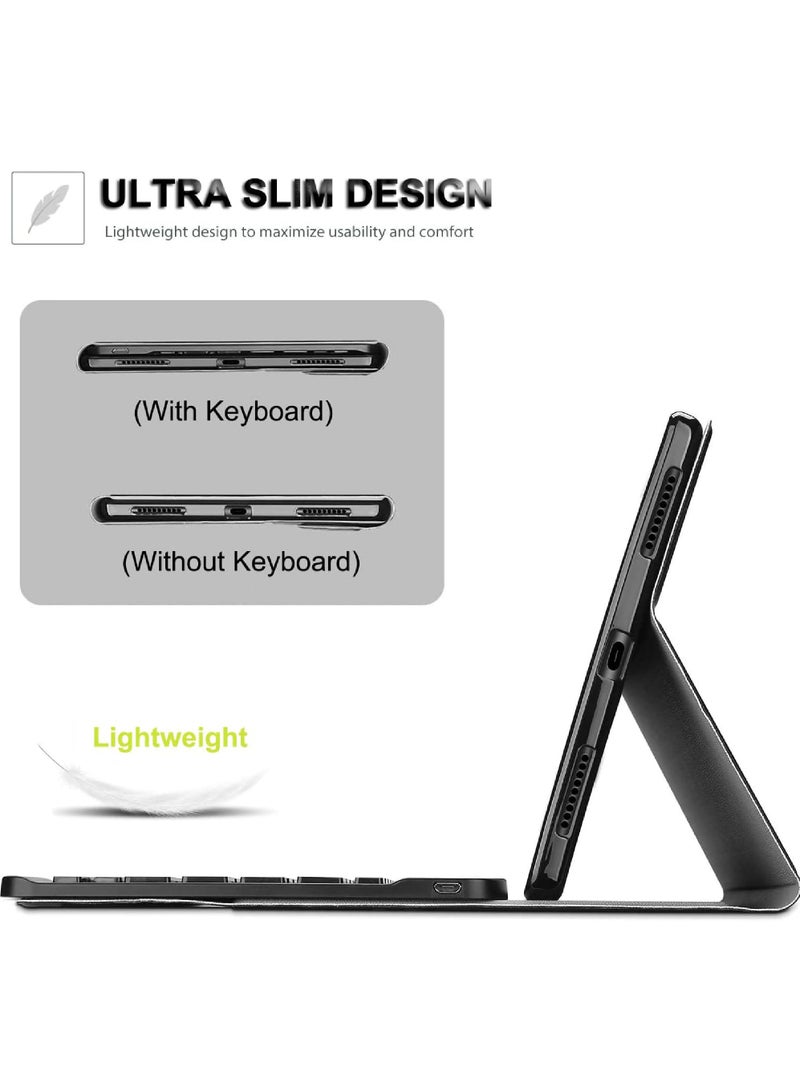 Keyboard Case for Xiaomi Pad 6 / Pad 6 Pro 11 Inch 2023 Tablet Slim PU Stand Cover with Magnetically Detachable Wireless Bluetooth Keyboard (Xiaomi Pad 6/6 Pro 11)