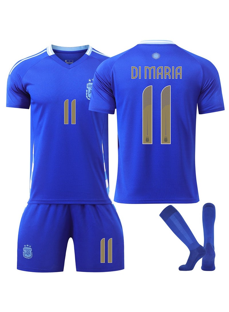 2024 European Cup Argentina Children and Youth Football Uniform Three-piece Set No. 11