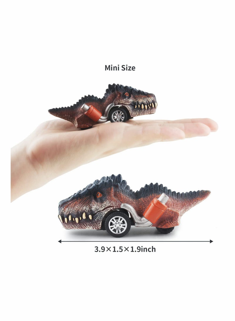 Dinosaur Toys for Kids 3-5, Pull Back Dinosaur Cars for 3 4 5 6 7 Year Old Boys Girls 6 Pack Dino Toys Gifts for Toddlers