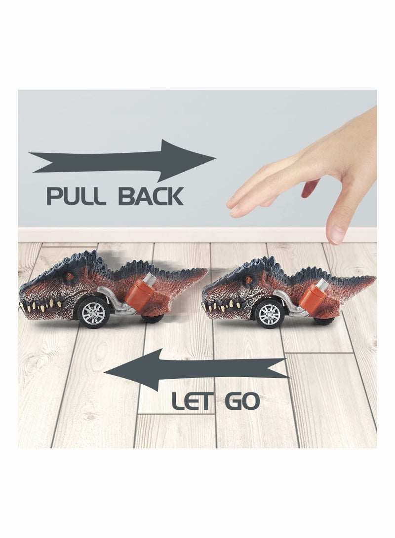 Dinosaur Toys for Kids 3-5, Pull Back Dinosaur Cars for 3 4 5 6 7 Year Old Boys Girls 6 Pack Dino Toys Gifts for Toddlers