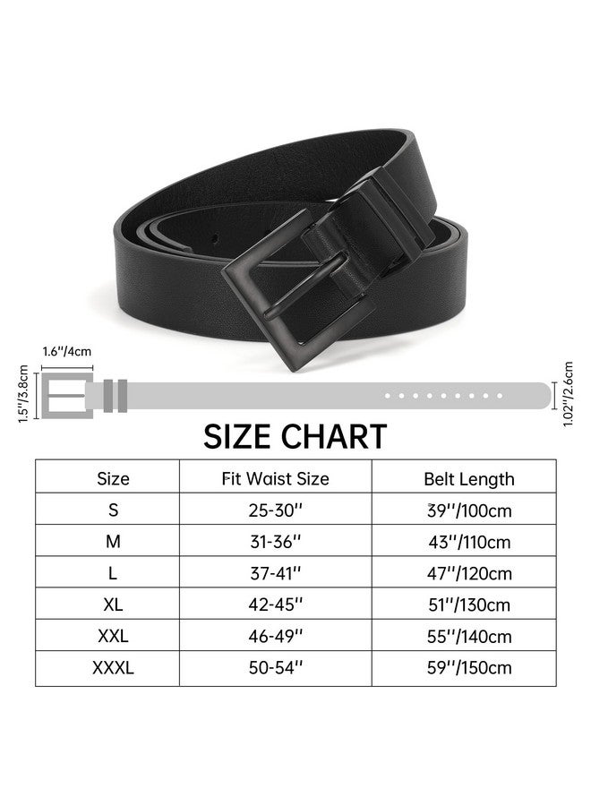 Women'S Leather Belt For Jeans Pants Dresses Fashion Ladies Belt Black Waist Belt For Womenblackm