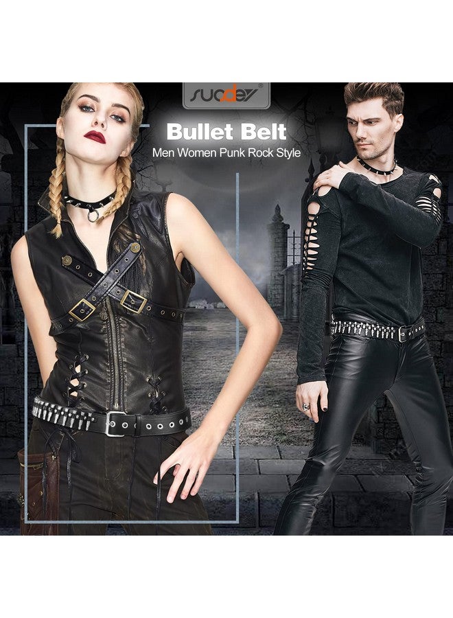 Black Studded Belty2K Silver Metal Grommet Belt For Men Women Punk Rock Style For Jeans Pants (Ablack 2834)