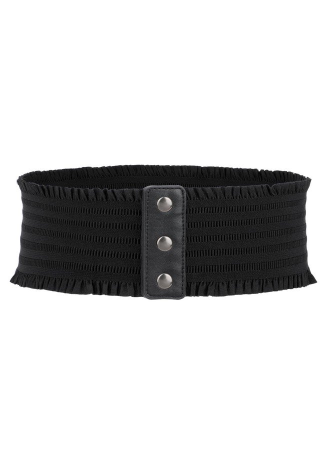 Women Wide Waist Belt For Dress Women'S Snapbutton Corset Belt Stretchy Waistband Belt For Girls