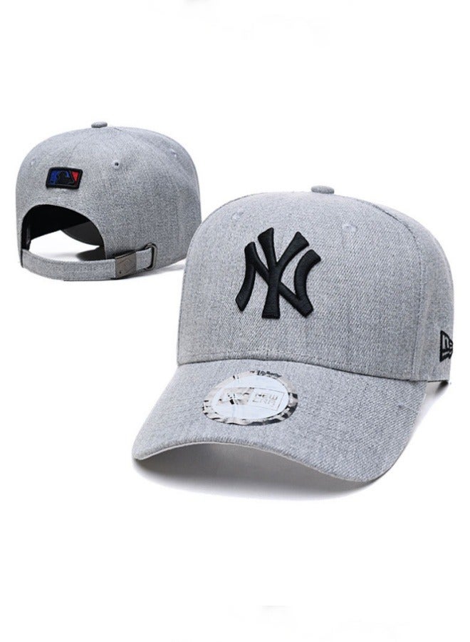 New Era MLB Sunshade Hat: A must-have for outdoor men and women's sports, adjustable gray hat