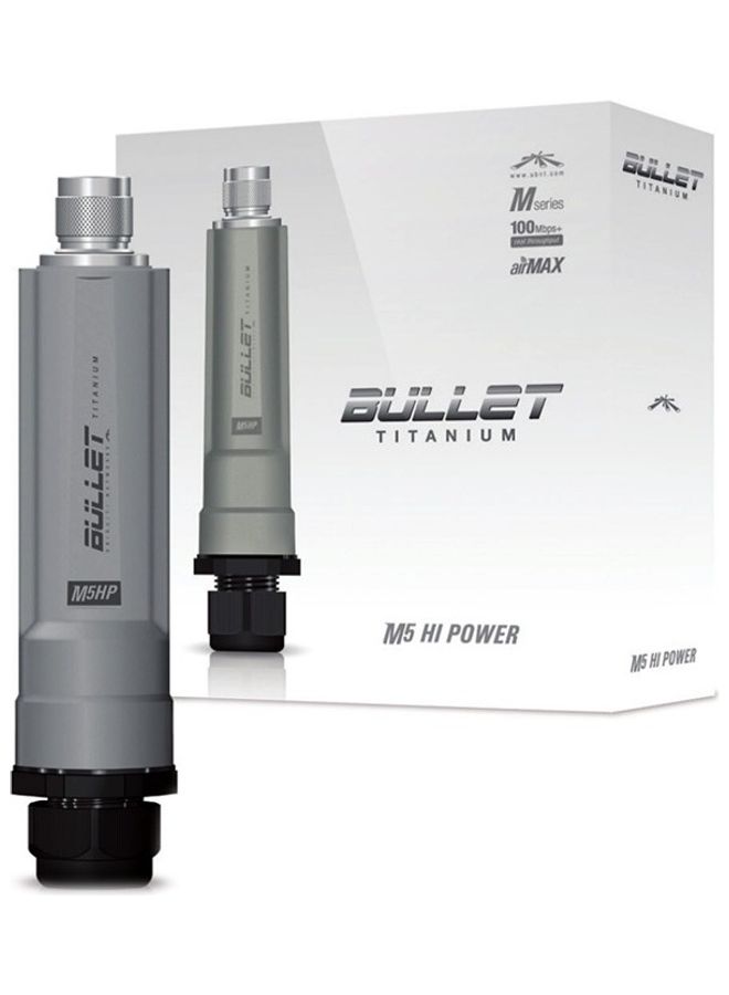 BM5-Ti Bullet Titanium Zero-Variable Outdoor Wireless Radio 300 mbps Grey