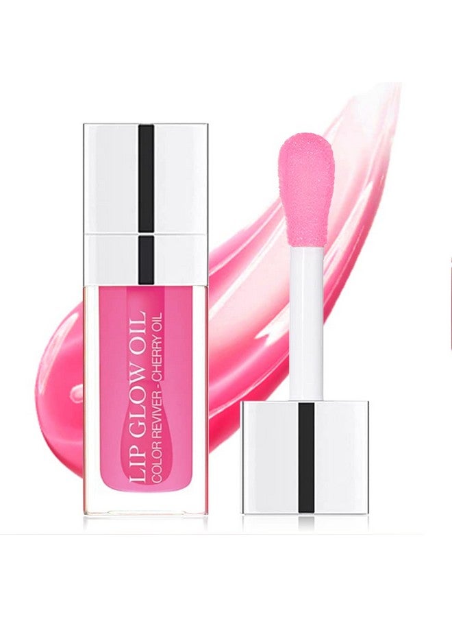 Hydrating Lip Glow Oil Plumping Lip Gloss Glitter Plumping Lip Oil Tinted Lip Balm Lip Care Transparent Toot Lip Oil Tinted Glass Lip Glow Oil Fresh Texture Long Lasting Nourishing