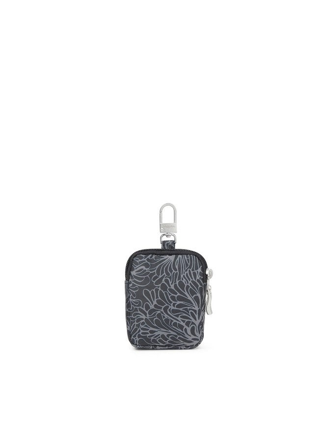 Womens On The Go Mini Pouch Midnight Blossom Print Black Us