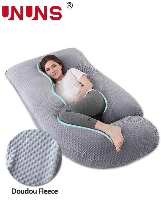 Pregnancy Pillows,U Shaped Body Pillows For Sleeping,180cm Pregnancy Pillows With Removable Cover,Support For Back,Hips,Legs,Belly For Pregnant Women