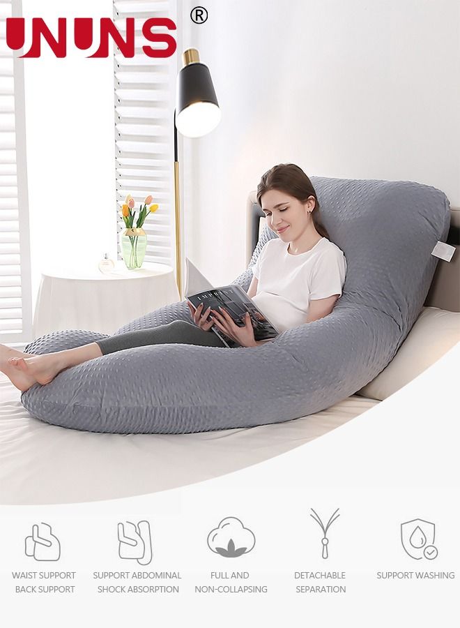 Pregnancy Pillows,U Shaped Body Pillows For Sleeping,180cm Pregnancy Pillows With Removable Cover,Support For Back,Hips,Legs,Belly For Pregnant Women