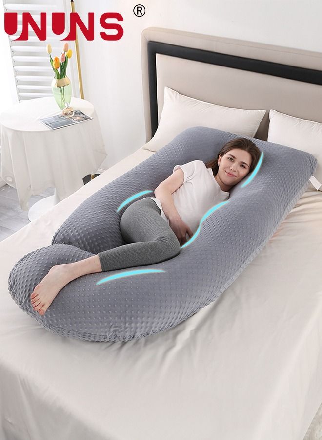 Pregnancy Pillows,U Shaped Body Pillows For Sleeping,180cm Pregnancy Pillows With Removable Cover,Support For Back,Hips,Legs,Belly For Pregnant Women