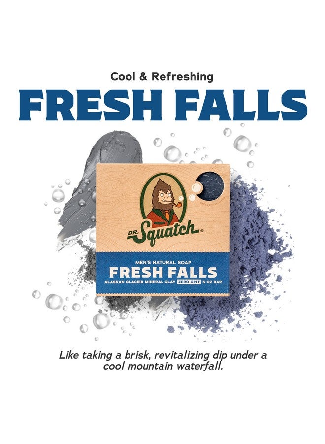 Men'S Bar Soap 5Pack Fresh Falls All Natural Bar Soap For Men 5 Bars Of Soap Smell Like A Crisp Forest Waterfall
