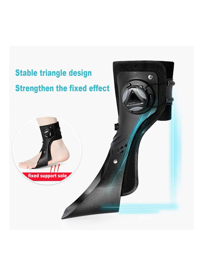 AFO Drop Foot Brace Orthosis, Ankle Orthosis Support with Comfortable Inflatable Airbag, Foot Drop Brace Splint Ankle Foot Orthosis Walking for Hemiplegia Stroke Shoes Walking (Right Foot XL)