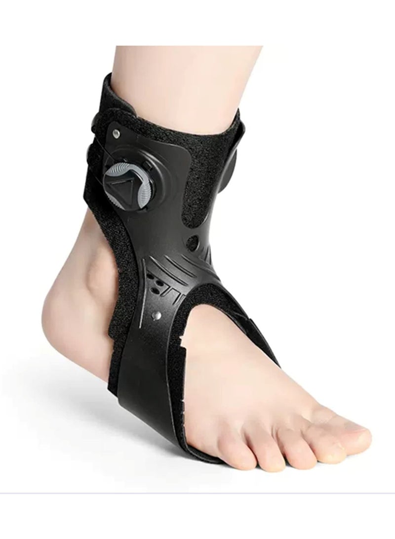 AFO Drop Foot Brace Orthosis, Ankle Orthosis Support with Comfortable Inflatable Airbag, Foot Drop Brace Splint Ankle Foot Orthosis Walking for Hemiplegia Stroke Shoes Walking (Right Foot XL)