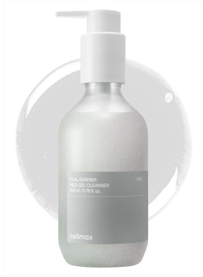 Dual Barrier Mild Gel Cleanser | with Ceramide, Facial Cleansing, Hydrating, Moisturizing, Soothing, Calming Face Wash, 200ml