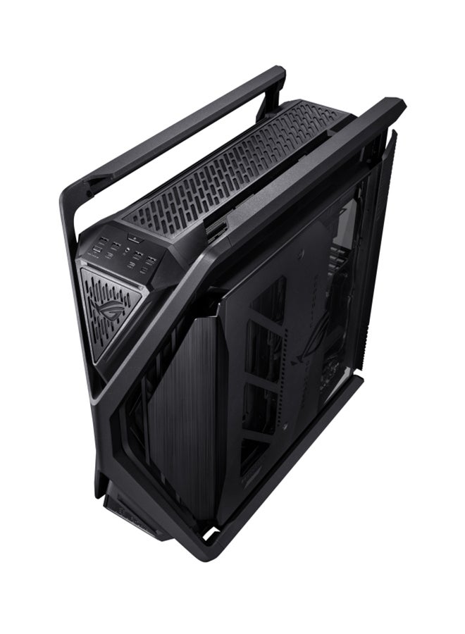ROG Hyperion BTF EDITION GR701 E-ATX PC Case, Tempered Glass Side Panels, Up To 420mm Dual Radiator, 4x140mm Fans, Metal GPU Holder, Component Storage, ARGB Fan Hub, 60W Fast Charging, Back To Future, Black | 90DC00F0-B39020
