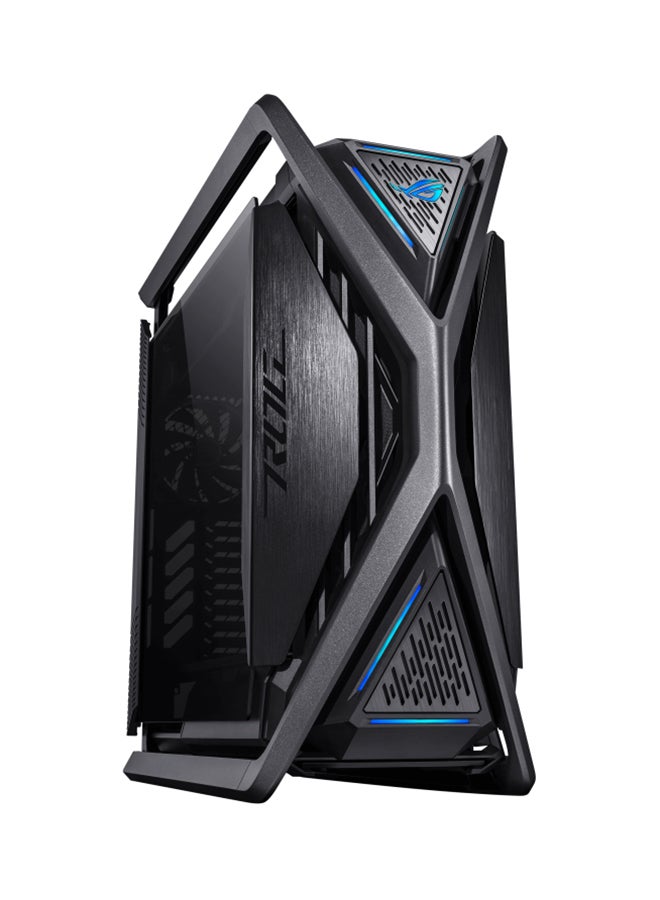 ROG Hyperion BTF EDITION GR701 E-ATX PC Case, Tempered Glass Side Panels, Up To 420mm Dual Radiator, 4x140mm Fans, Metal GPU Holder, Component Storage, ARGB Fan Hub, 60W Fast Charging, Back To Future, Black | 90DC00F0-B39020