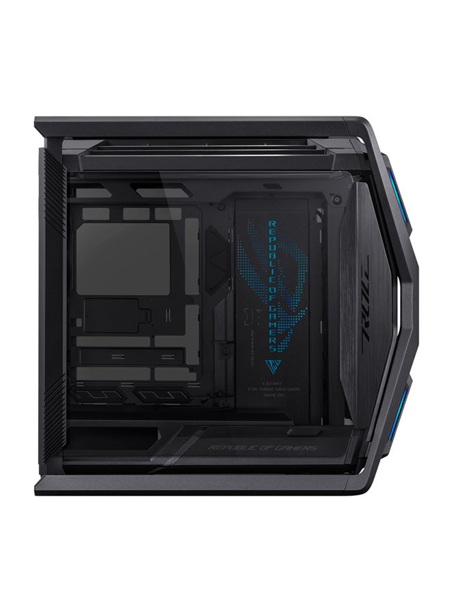 ROG Hyperion BTF EDITION GR701 E-ATX PC Case, Tempered Glass Side Panels, Up To 420mm Dual Radiator, 4x140mm Fans, Metal GPU Holder, Component Storage, ARGB Fan Hub, 60W Fast Charging, Back To Future, Black | 90DC00F0-B39020