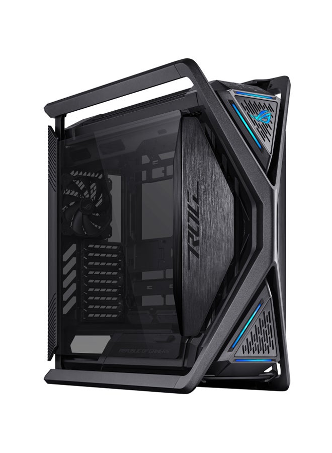 ROG Hyperion BTF EDITION GR701 E-ATX PC Case, Tempered Glass Side Panels, Up To 420mm Dual Radiator, 4x140mm Fans, Metal GPU Holder, Component Storage, ARGB Fan Hub, 60W Fast Charging, Back To Future, Black | 90DC00F0-B39020
