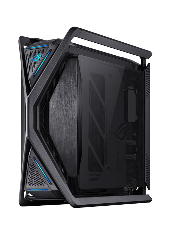 ROG Hyperion BTF EDITION GR701 E-ATX PC Case, Tempered Glass Side Panels, Up To 420mm Dual Radiator, 4x140mm Fans, Metal GPU Holder, Component Storage, ARGB Fan Hub, 60W Fast Charging, Back To Future, Black | 90DC00F0-B39020
