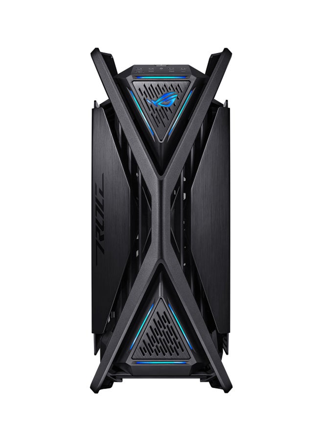 ROG Hyperion BTF EDITION GR701 E-ATX PC Case, Tempered Glass Side Panels, Up To 420mm Dual Radiator, 4x140mm Fans, Metal GPU Holder, Component Storage, ARGB Fan Hub, 60W Fast Charging, Back To Future, Black | 90DC00F0-B39020