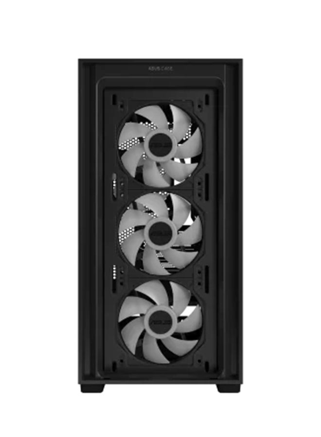 A21 PLUS MicroATX Case, 4x Pre-Installed ARGB Fans, Clean Cable Management, Supports 360 Mm Radiators & 380 Mm Graphics Cards, Black | 90DC00H0-B19000