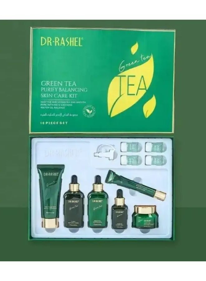 Green Tea Purify Balancing Skin Care Kit - 10 Piece Set